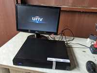 Гібридний відеореєстратор + 2 HDD по 4TB (HDVR) Uniview XVR302-16Q-IF