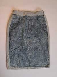 Spódnica M szara jeans