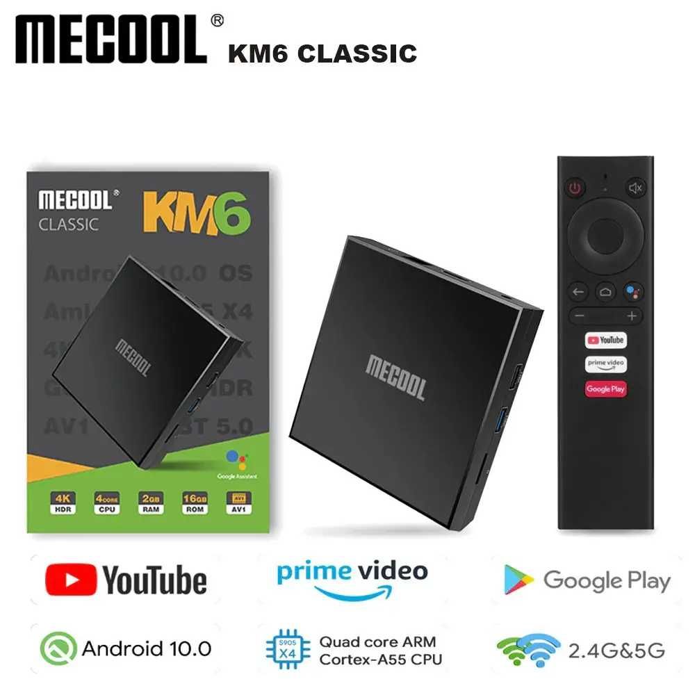 Новая настроенная андроид ТВ  смарт приставка Mecool KM6 Classic 2/16