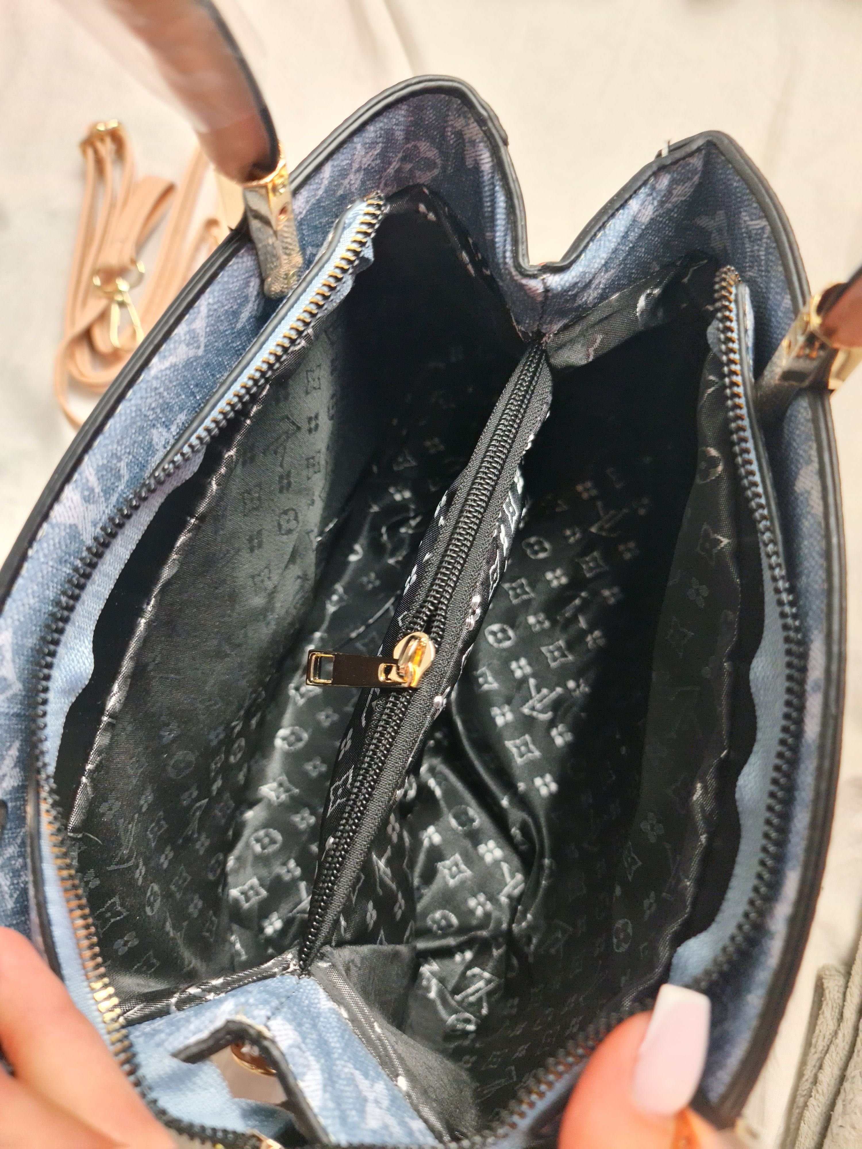 Torba dlugie raczki damska Louis Vuitton monogram LV jeans serduszko