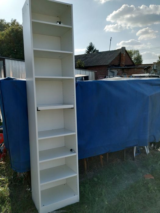 Ikea Pax wąski regał półki do garderoby białe