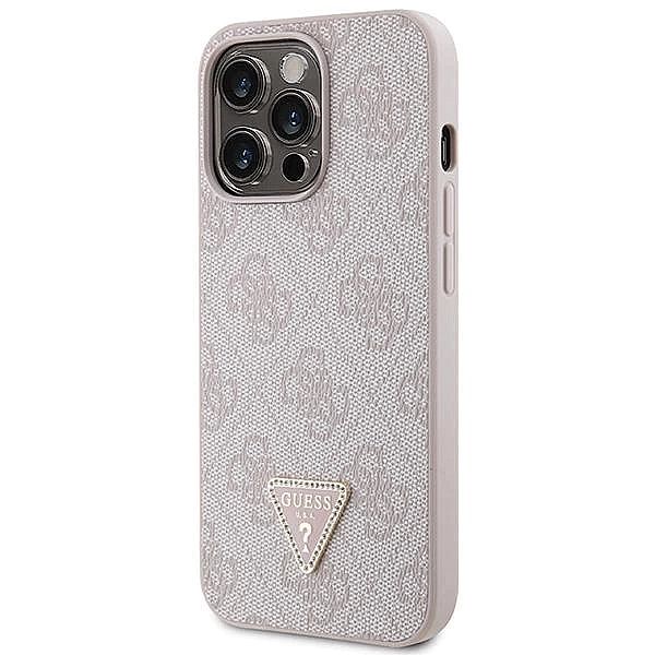 Etui Guess Crossbody 4G Metal Logo na iPhone 13 Pro Max - różowe