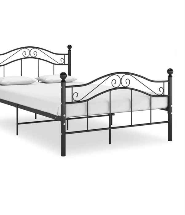 Sprzedam łóżko stelażowe metalowe z materacem