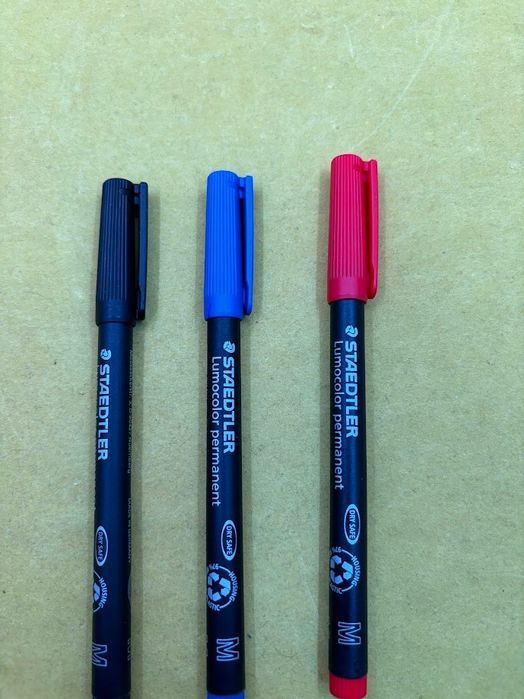 staedtler 317-s bk3d - marker permanentny m blister sortowany 3 szt