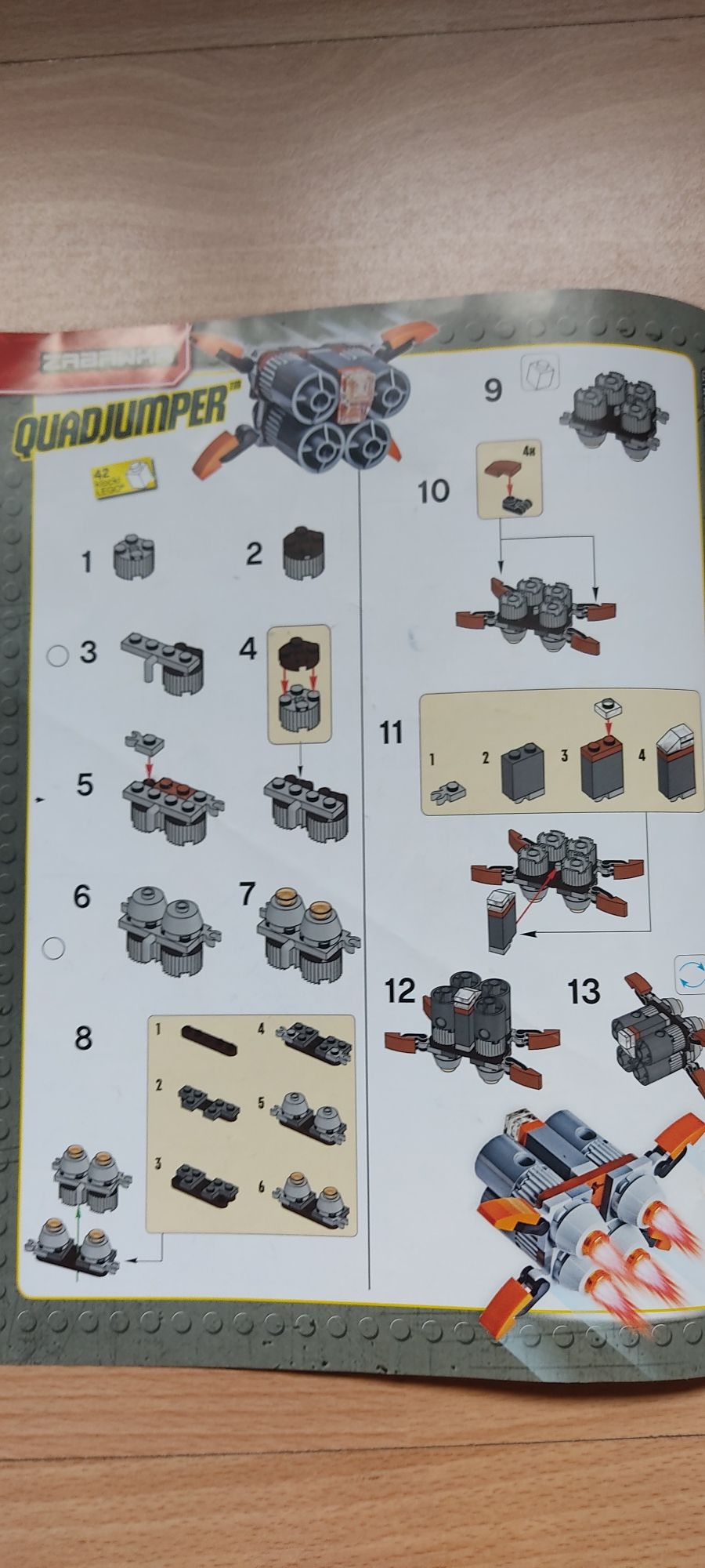 Gazetka Lego Star Wars z klockami TIE Silencer  i  Quadjumper