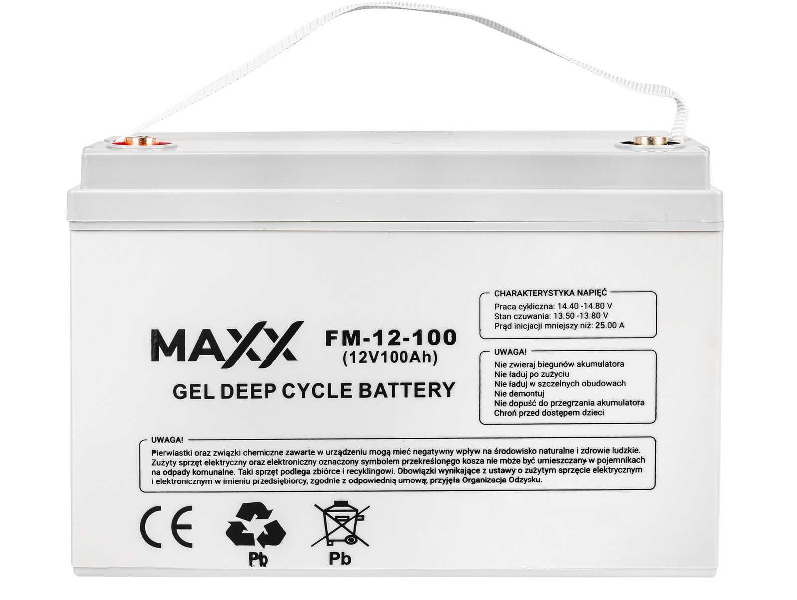 Гелевый аккумулятор DEEP CYCLE MAXX 100Ah 12V B0001