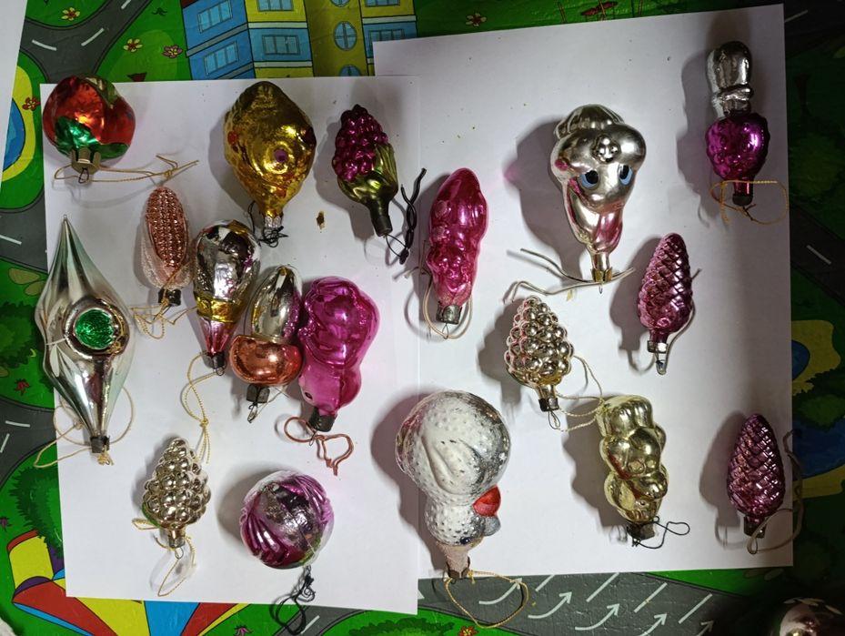 Ёлочные игрушки времен СССР