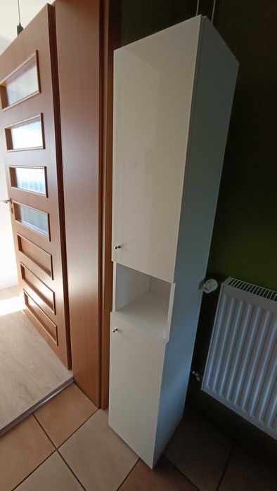 Szafka łazienkowa słupek biała