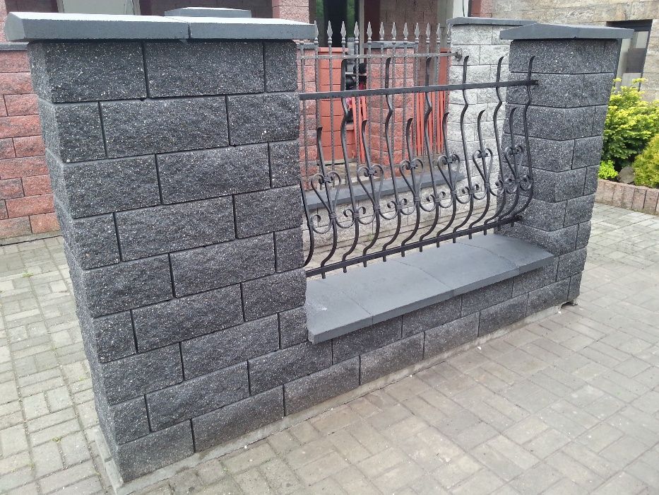 Kompletne ogrodzenie panelowe z podmurówką - 150cm wys. ocynk + kolor