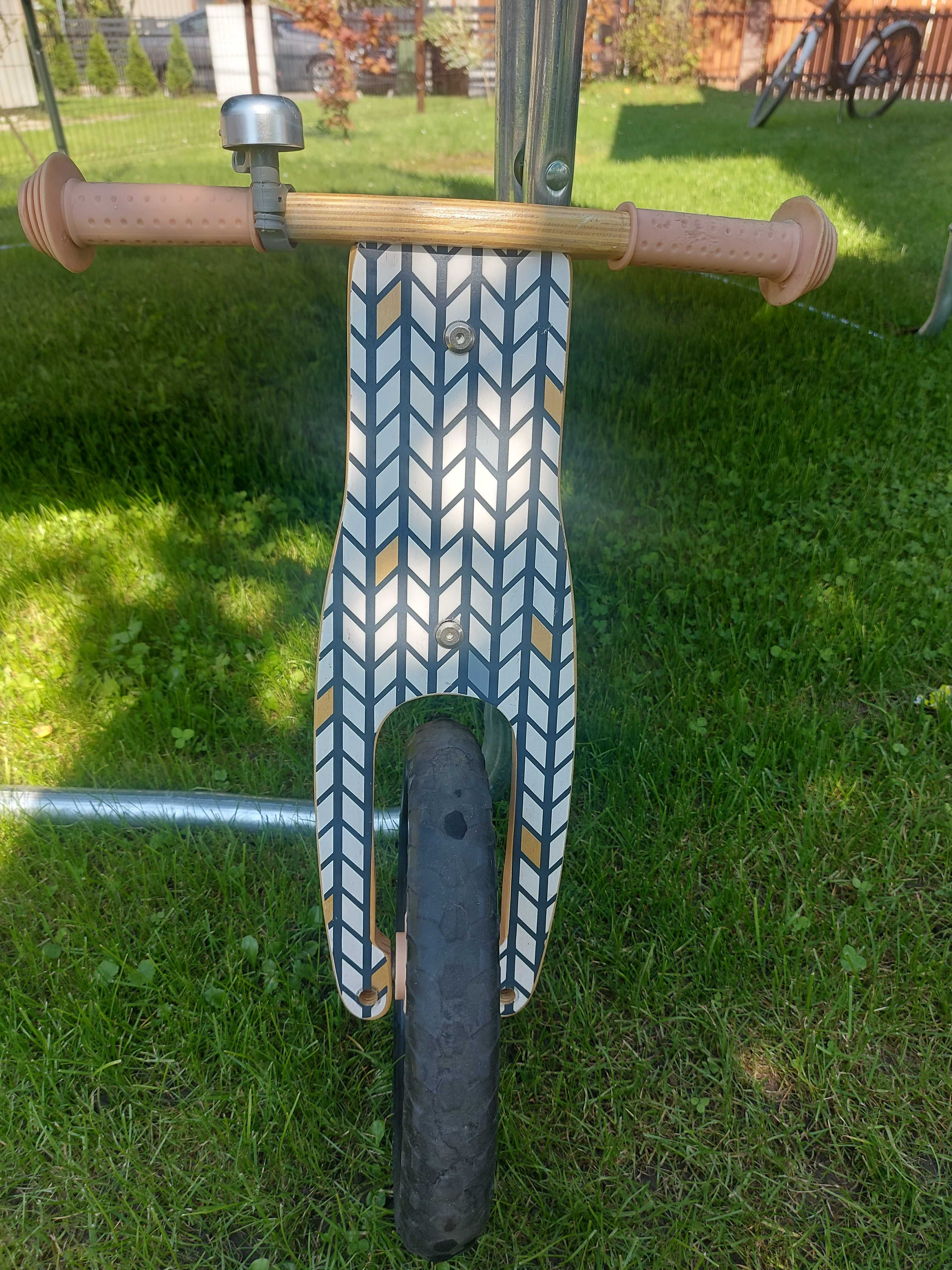 Rowerek biegowy dla dziecka, drewniany od 3 roku życia