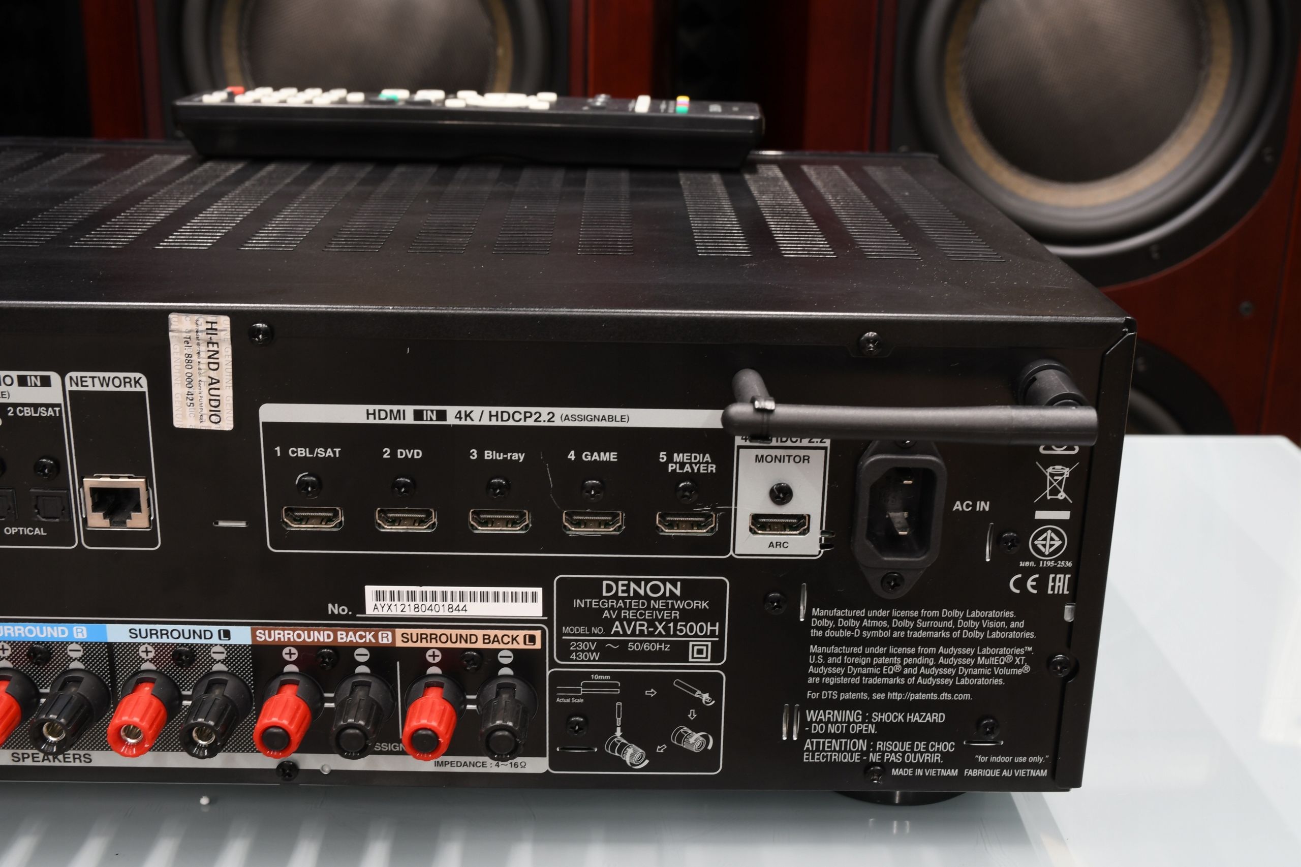 Amplituner do kina domowego Denon AVR-X1500H 7.2