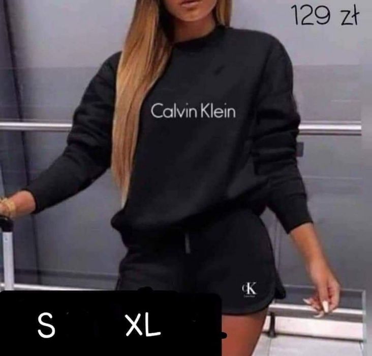 Nowy komplet damski bluza i spodenki rozmiar S M L XL różne modele
