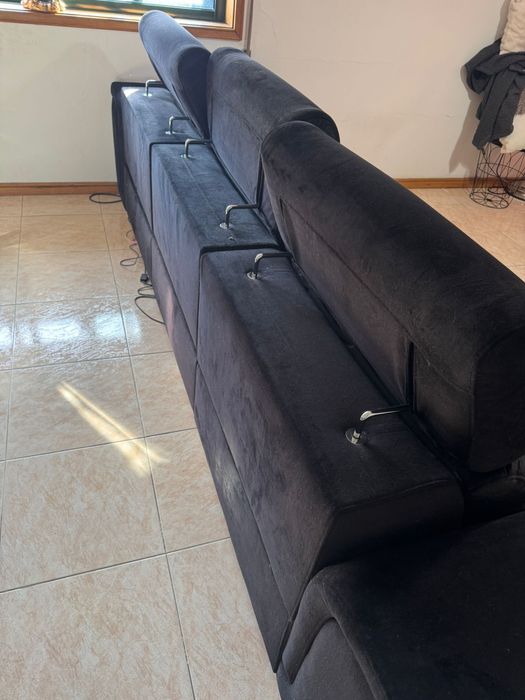 Sofa chaise longue com 2 lugares eletricos