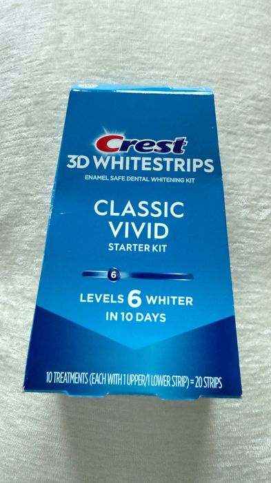 Paski wybielające zęby Crest 6 levels nowe oryginalne z USA - full pac