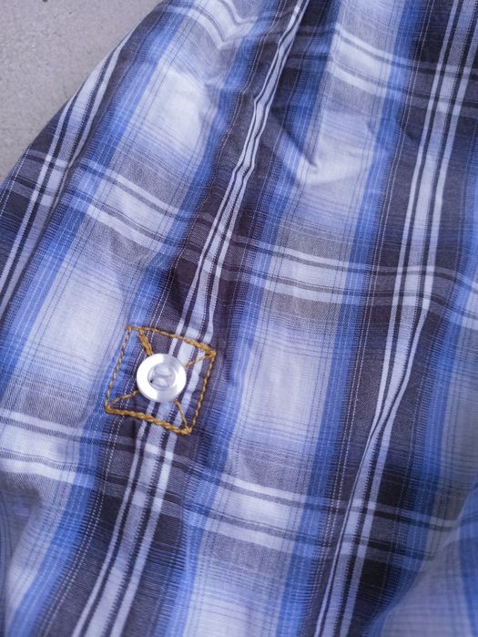 Voyager 2025  niebieska koszula  w kratę  rozmiar  4XL, 3XL