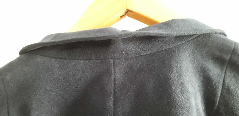 Casaco comprido de senhora, azul escuro