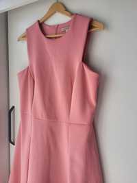 Elegancka sukienka pudrowy róż r. L XL