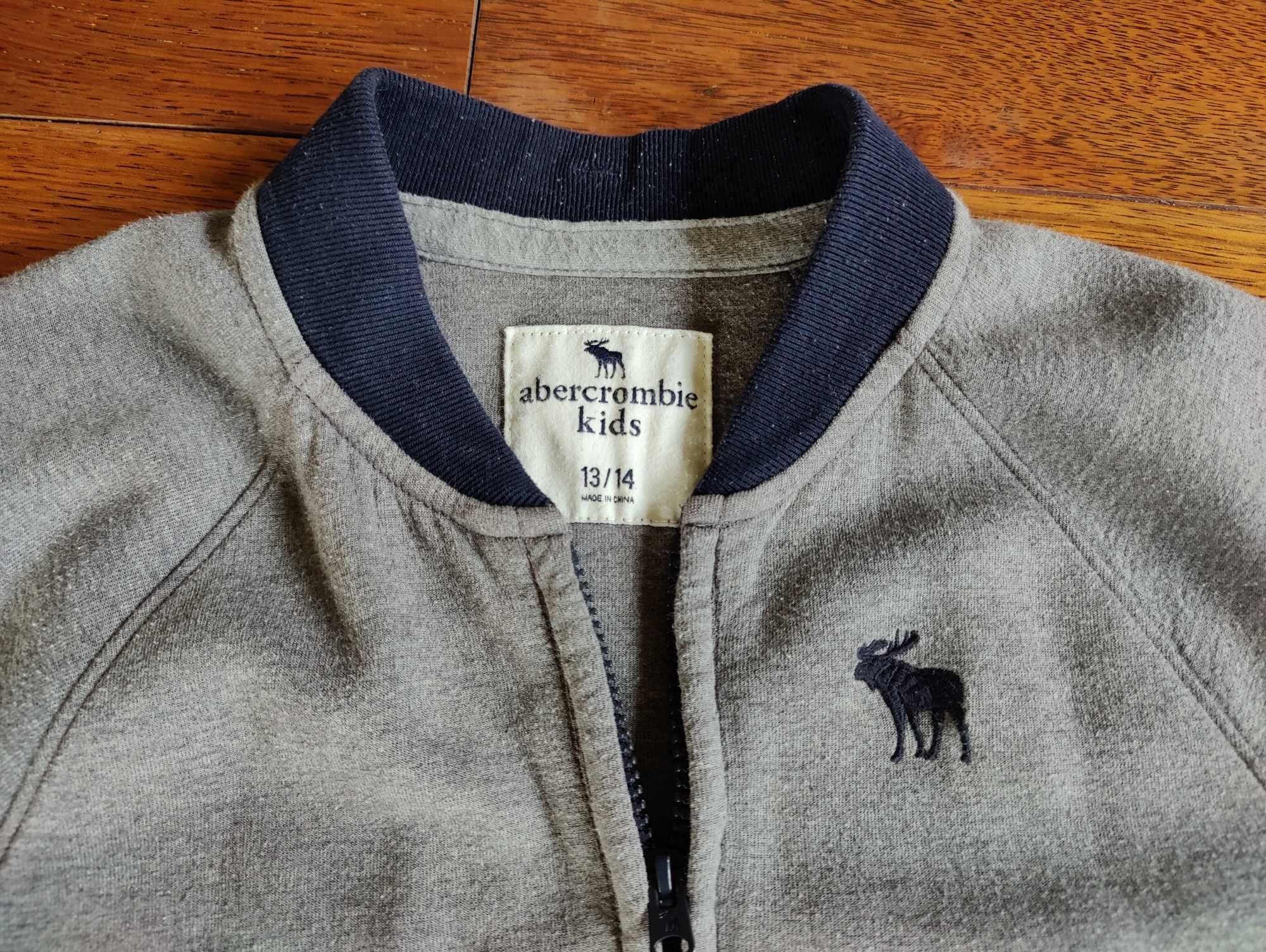 Abercrombie & Fitch bluza chłopięca wzrost do 160, szara, stan bdb