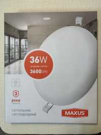 LED світильник точковий врізний MAXUS SP edge 36W