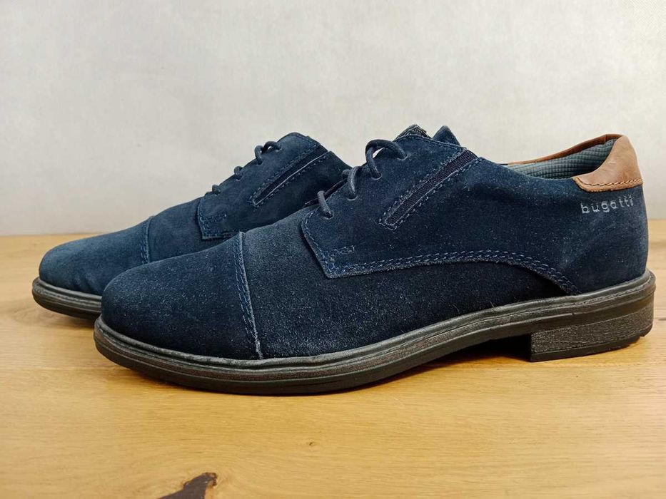 Bugatti, Półbuty, skóra naturalna, rozmiar 40