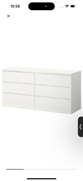 Komoda malm 6 szuflad