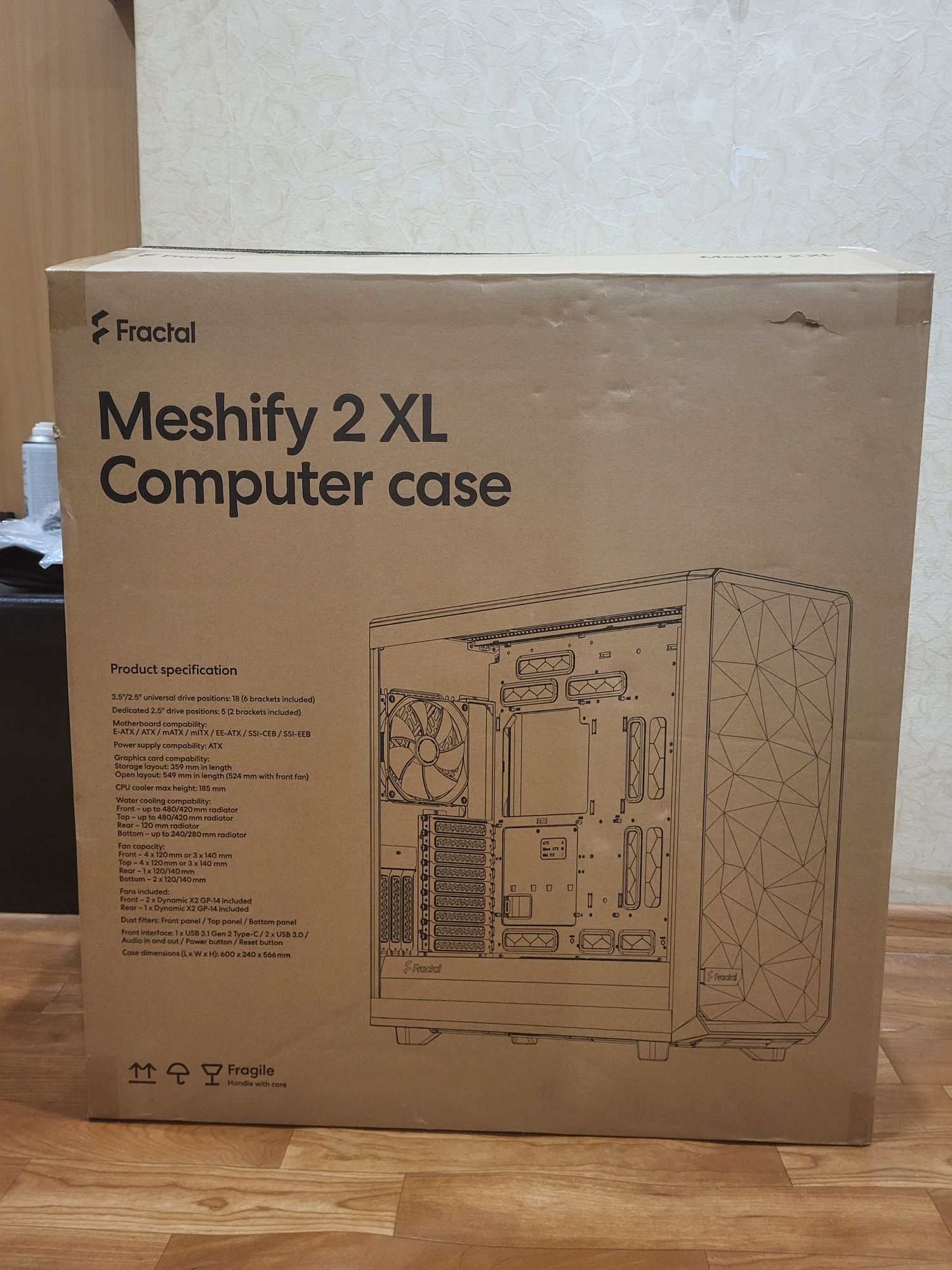 Корпус Fractal Design Meshify 2 XL Light Tempered Glass