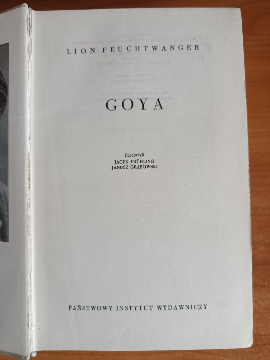 Lion Feuchtwanger "Goya"