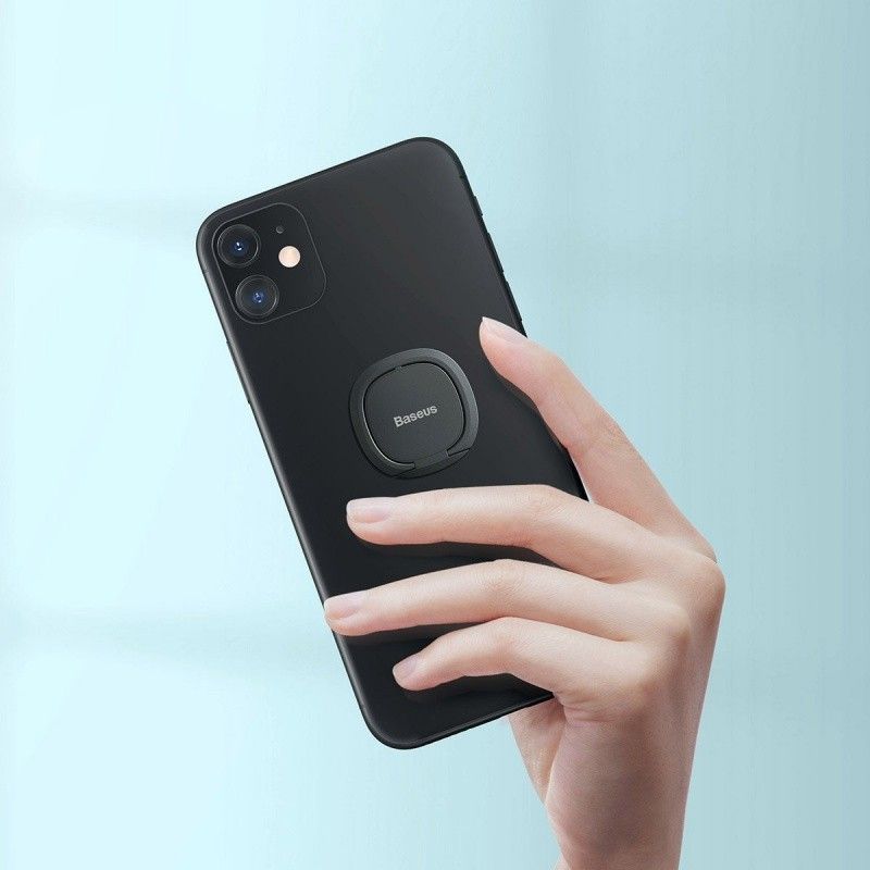 Uchwyt na Telefon na Palec Ring z Podstawką Baseus Grey