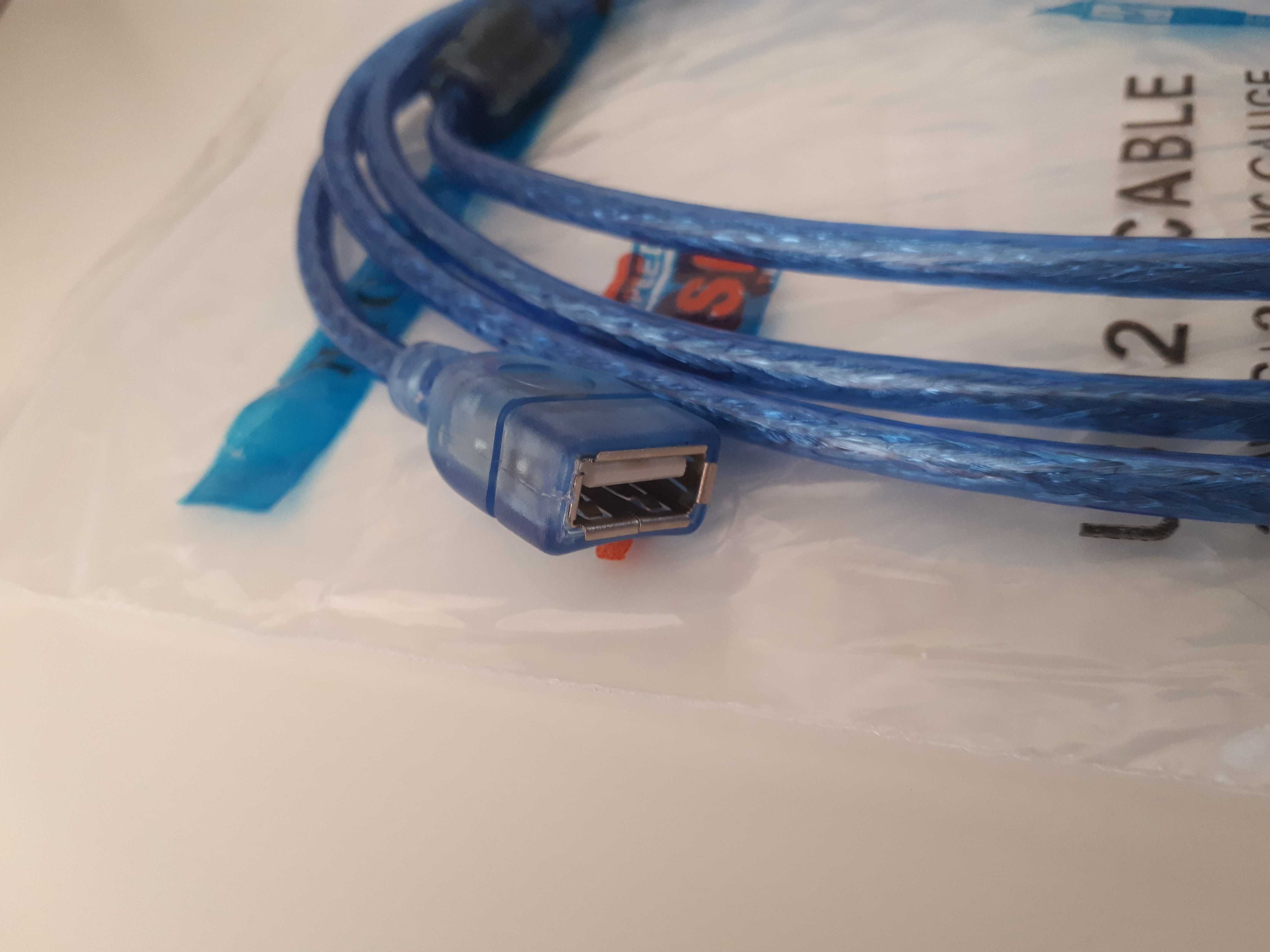 Cabo usb macho/ femea 1,5m novo