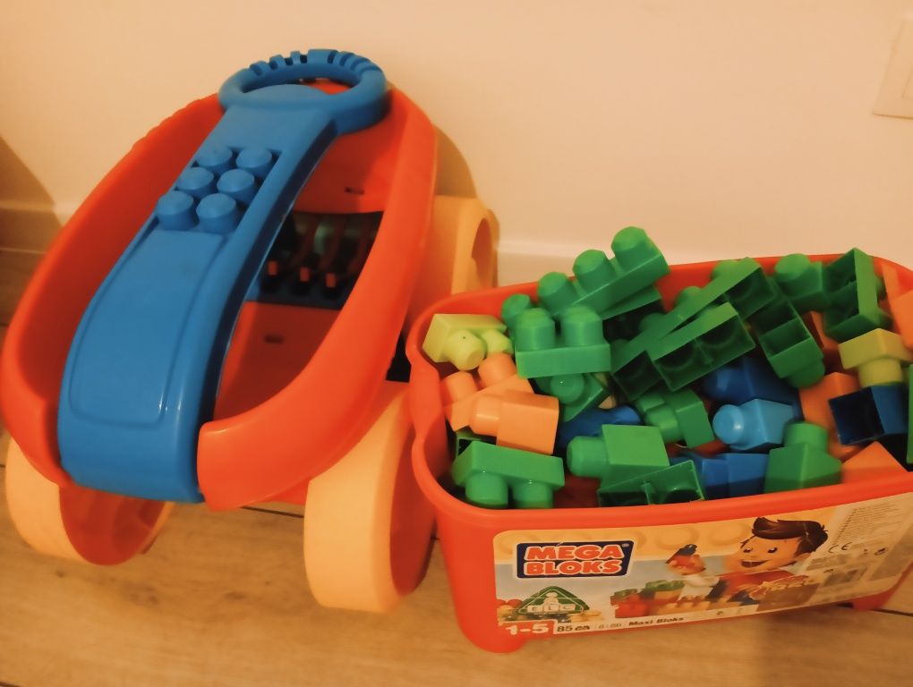 Klocki Mega Blocks i wózek