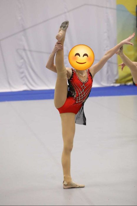 Купальник для черлідинга, гімнастики зріст 134-152см (є 2шт для дуета)