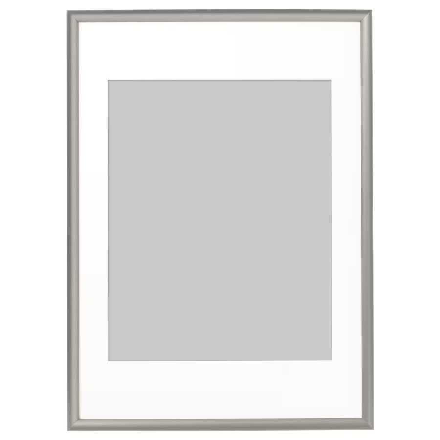 Ramka IKEA 53x73 cm SILVERHÖJDEN srebna z plakatem