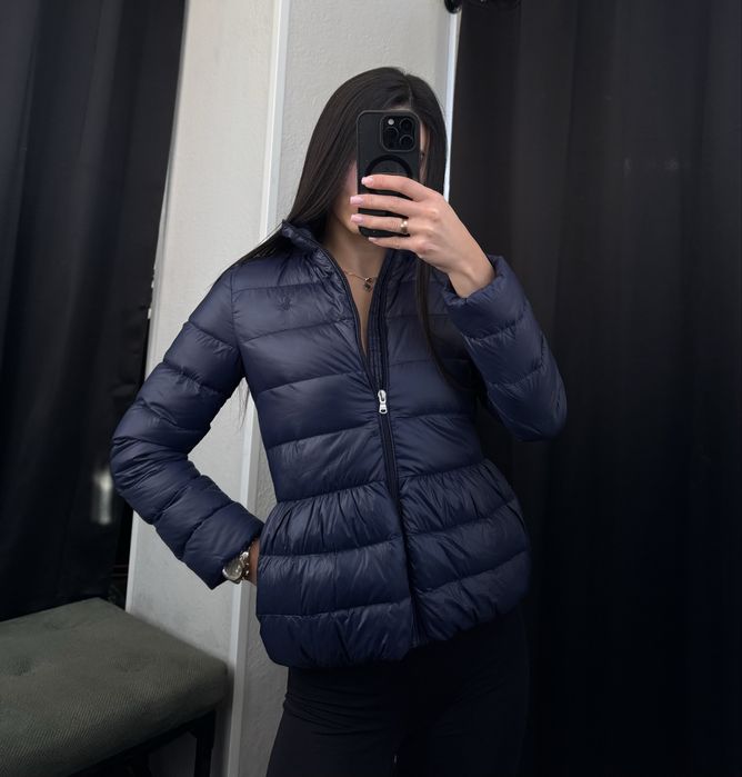 Пуховик Ralph lauren куртка коротка жіноча синя поло ральф оригінал