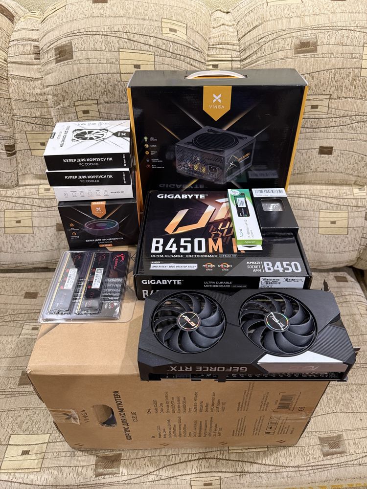 Компьютер Ігровий Системний блок Ryzen 5+ssd 750GB+16ddr+RTX 3060 TI
