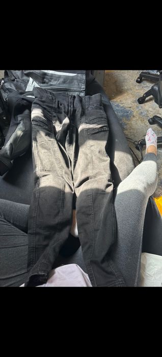 Motocyklowa kurtka skórzana + jegginsy shima + bielizna termoaktywna