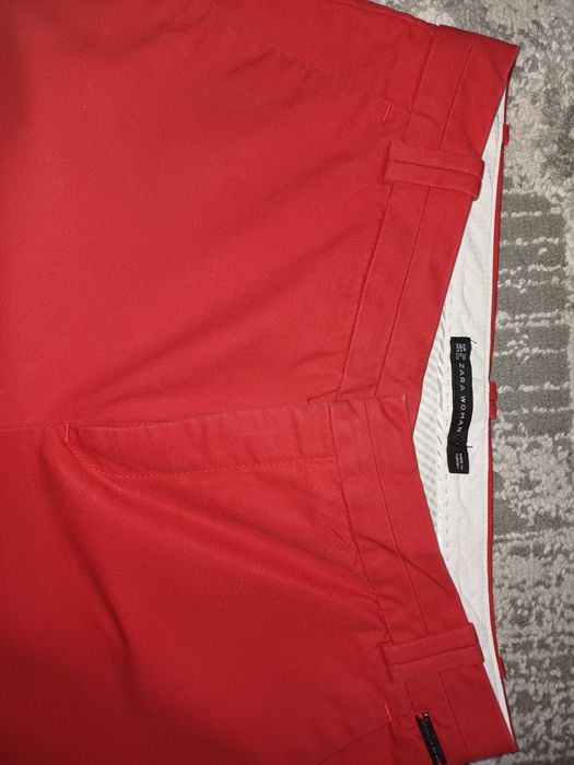 Spodnie czerwone zara woman