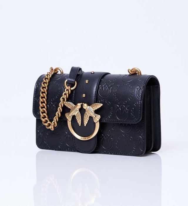 Outlet! PINKO Torebka damska skórzana Love Mini Icon New Monogram