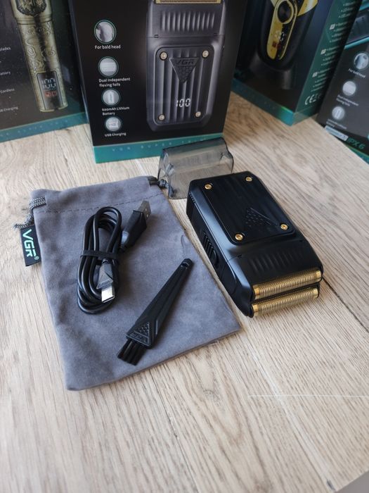 Шейвер vgr 363 для бороди і голови бритва  на акумуляторі оригінал