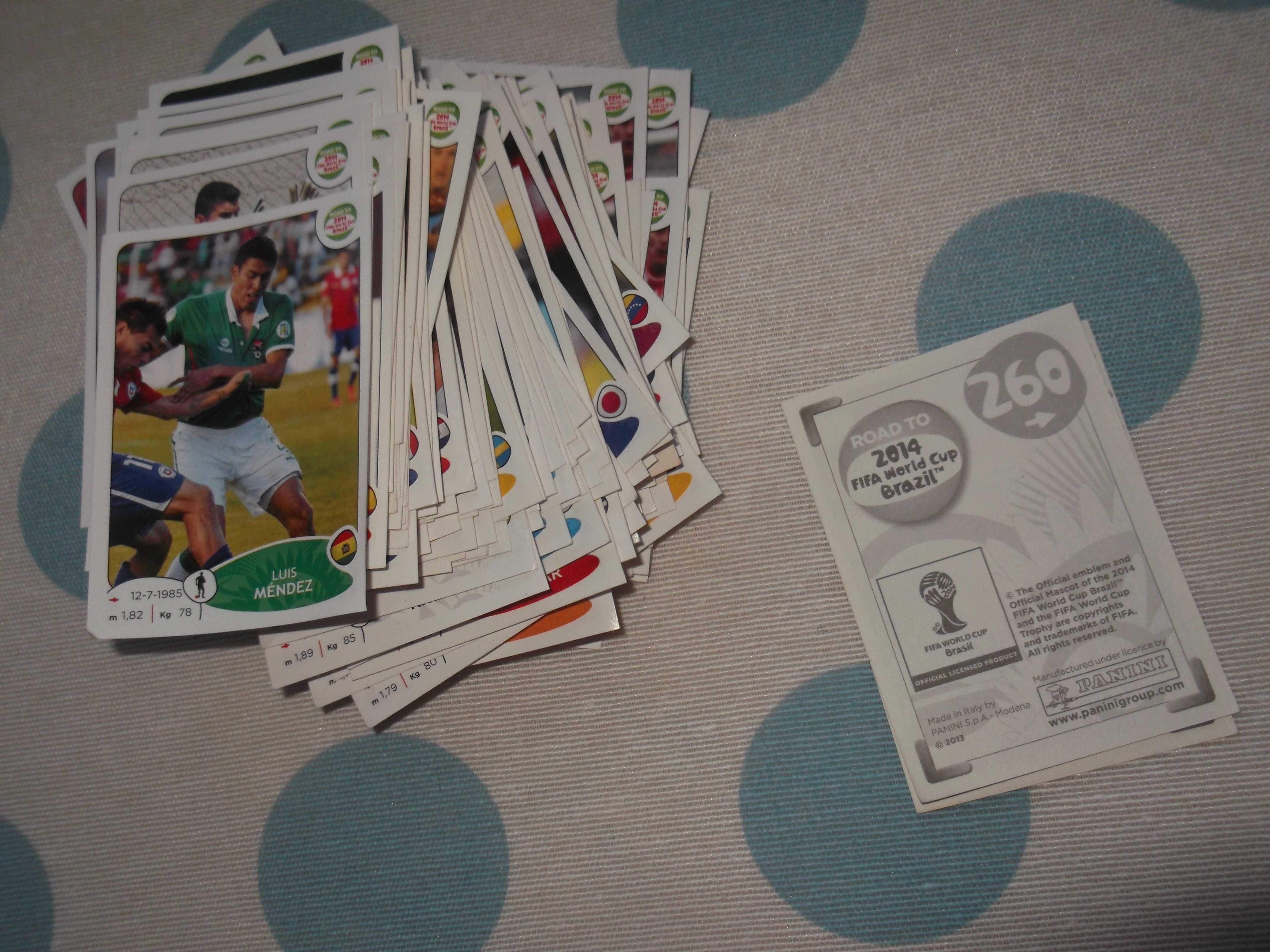 Cromos do Road To 2014 Cup Brazil