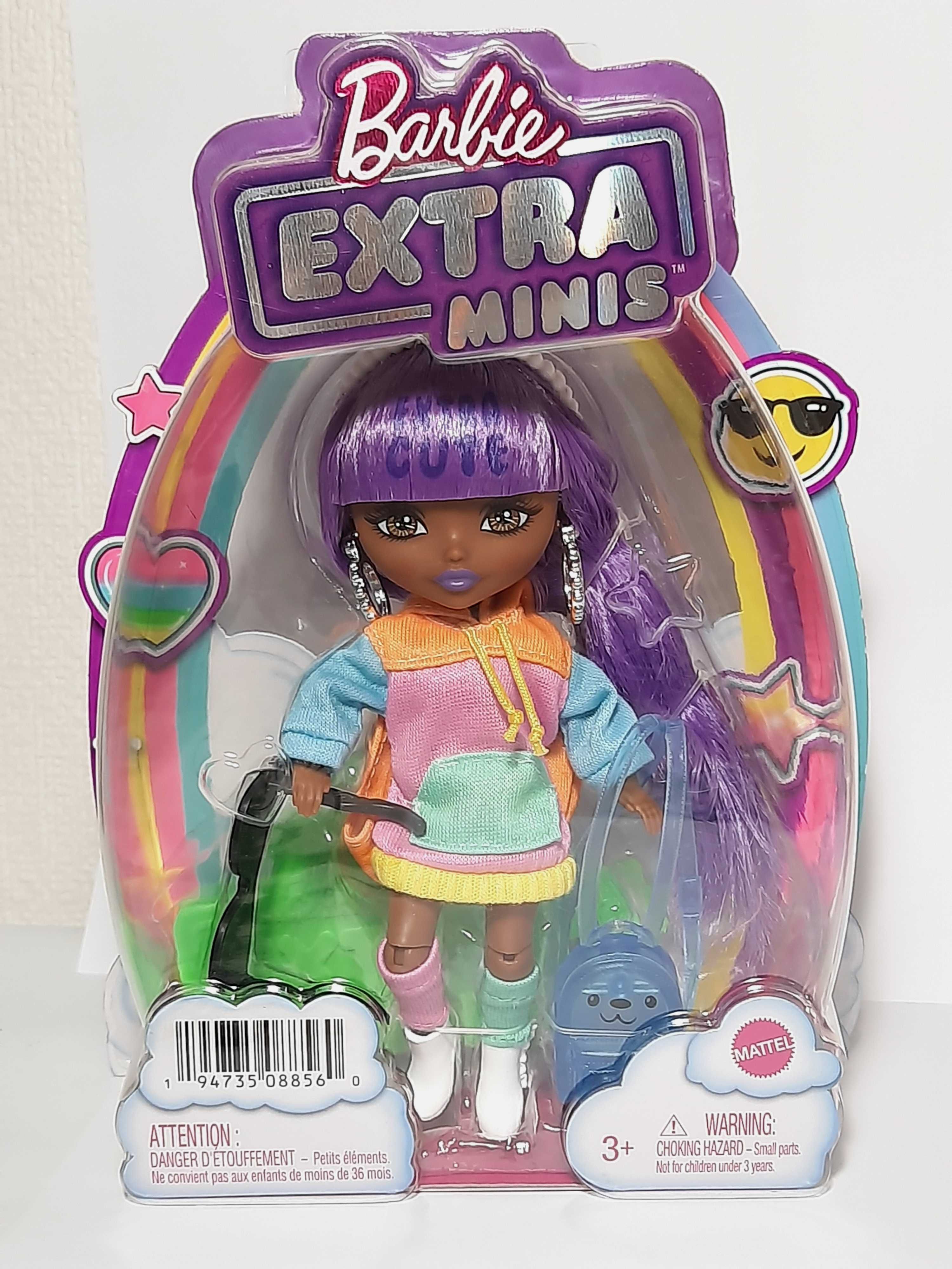 Barbie Extra Minis Кукла Барби Экстра мини Мишка Радуга Спорт Модница