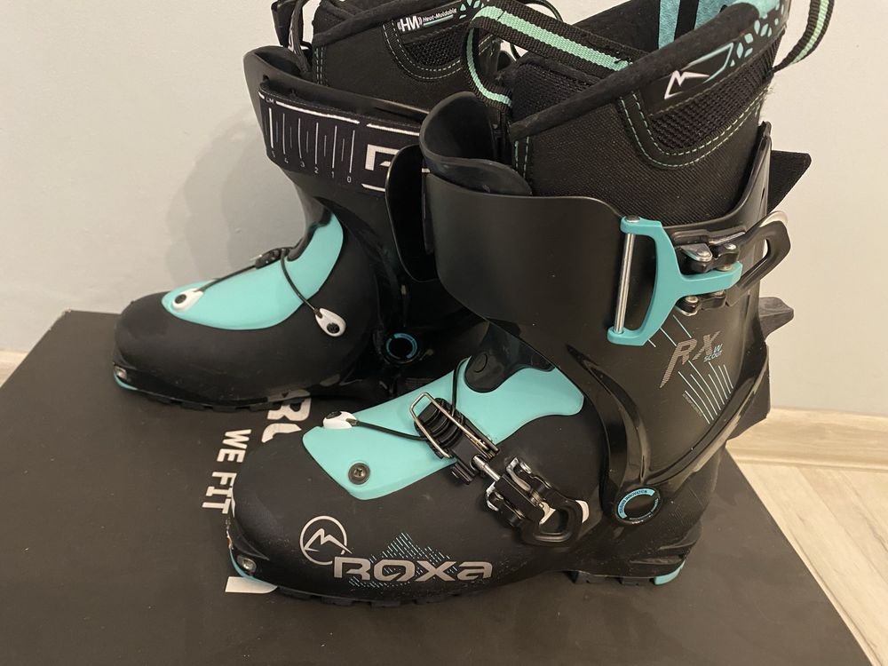 Buty skiturowe damskie Roxa RX Scout - black/black/aqua-black 39 25 cm