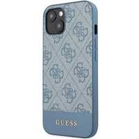 Etui Guess 4G Stripe Collection Na Iphone 15 / 14 / 13 - Niebieskie