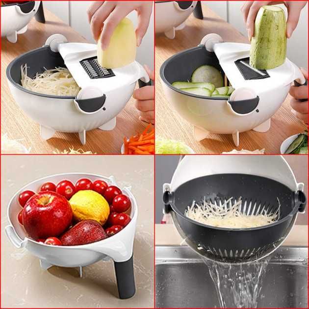 Овочерізка Wet Basket Vegetable Cutter 9в1