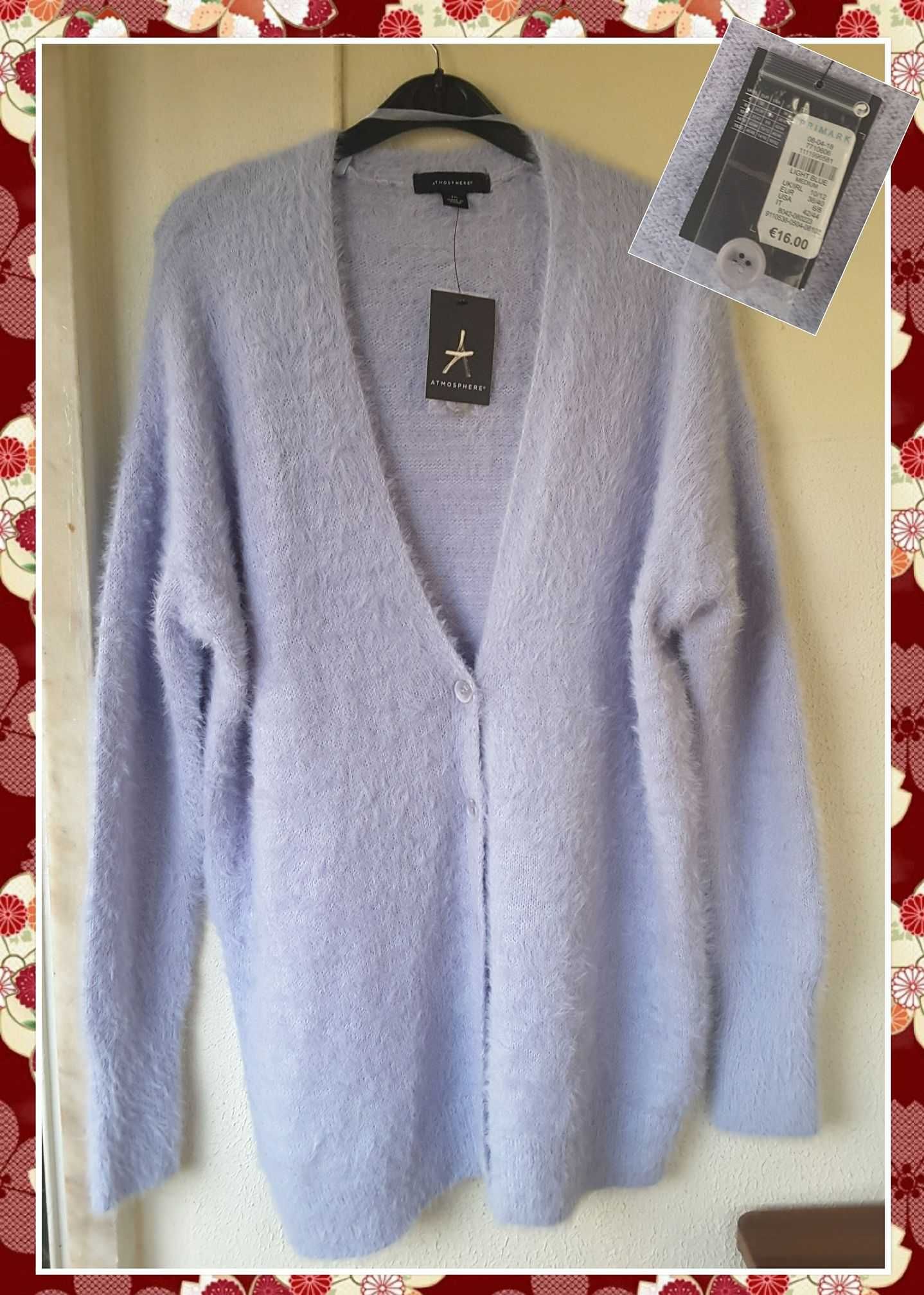 Casaco/Cardigan Fluffy Boyfriend Oversize Primark (NOVO, c/ etiqueta!)