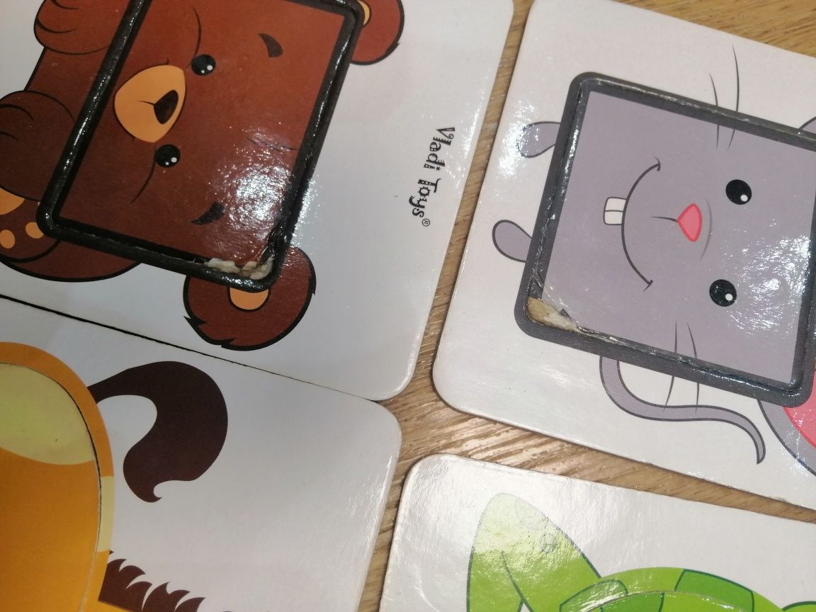Гра розвиваюча дитяча vladi toys пазли карточки