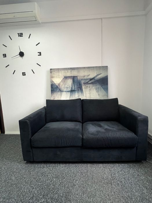 dwuosobowa sofa IKEA Vimle w kolorze antracytowym Hillared