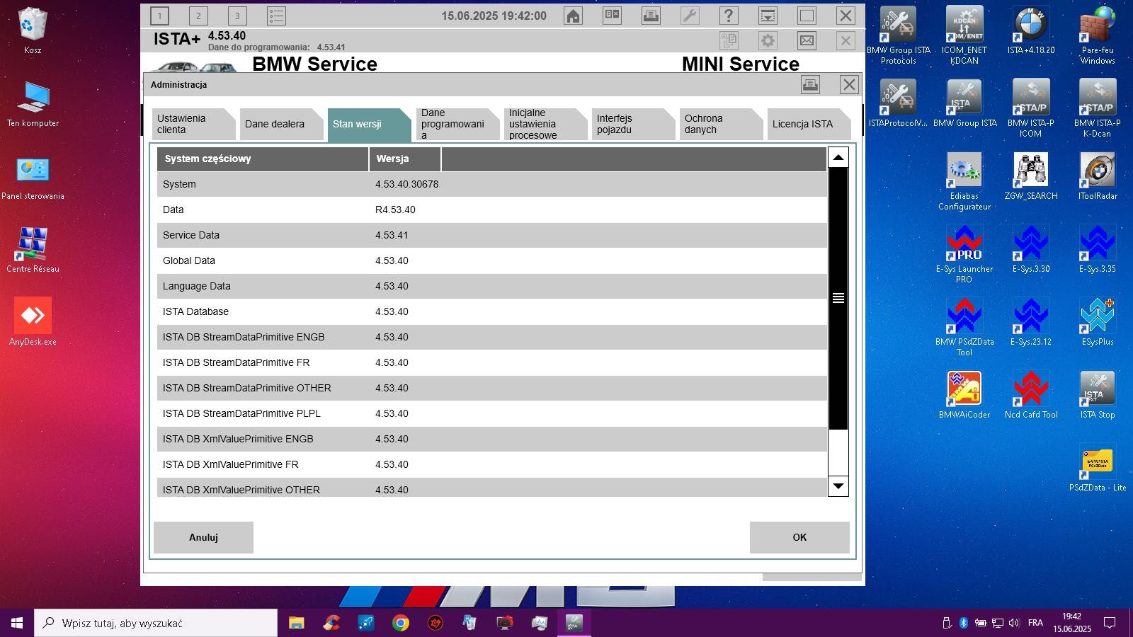 Bmw ISTA+ 4.53.40 (PL, EN ) – Kdcan, Enet, Icom, Esys – ISPI ISTA NEXT
