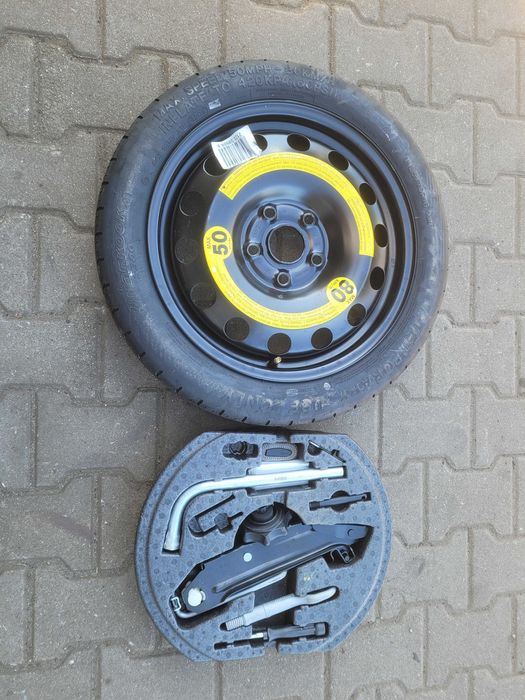 Audi A3 8P Vw Golf VI V Octavia II Seat Leon II Koło dojazdowe zestaw