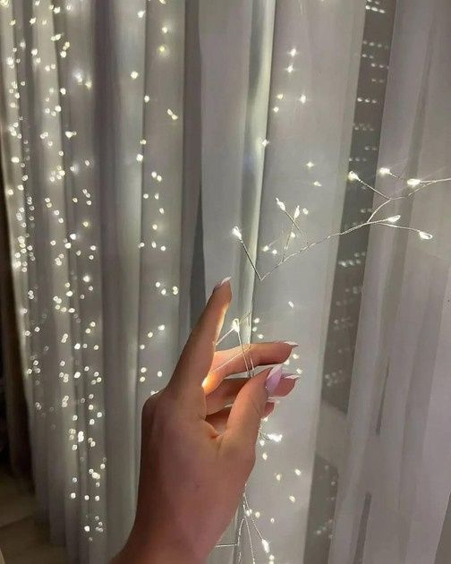 ШТОРА ХВОЙНА ЛАПА Гірлянда Хвойна Лапа, Мішура, Роса, штора Роса