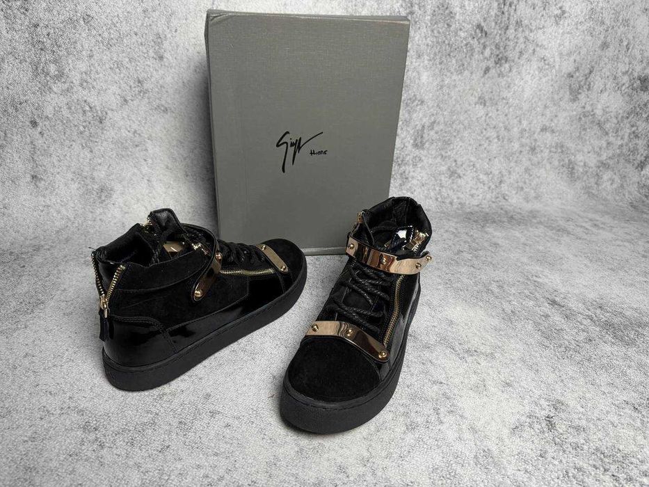 Кеди Guizeppe Zanotti чорні кросівки джузеппе кеды кроссовки